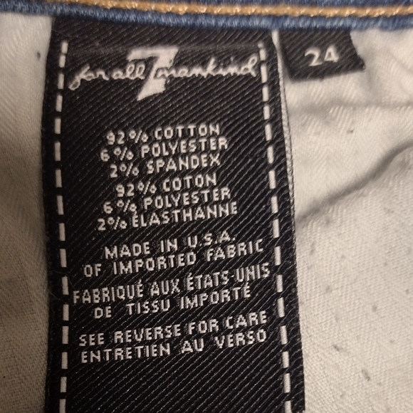 7 for all mankind jeans size 24! - Picture 2 of 6